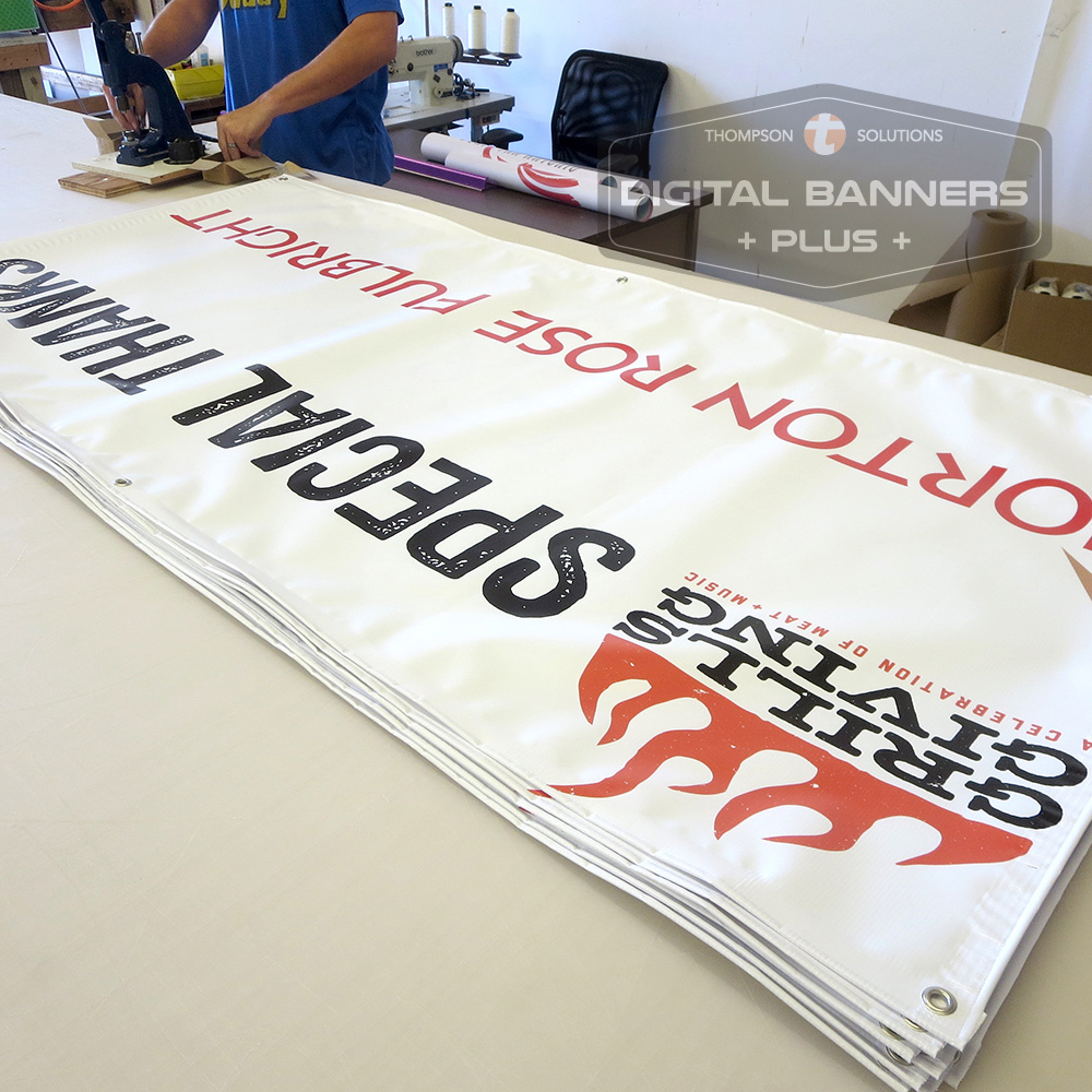 Vinyl banners are inexpensive for around event parameters
