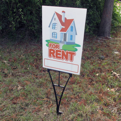 year sign for rent