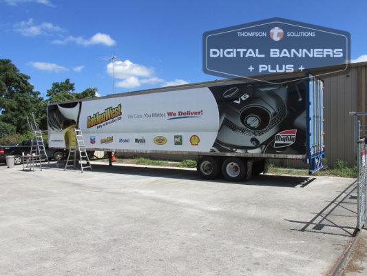 Commercial Wraps on a Semi trailer